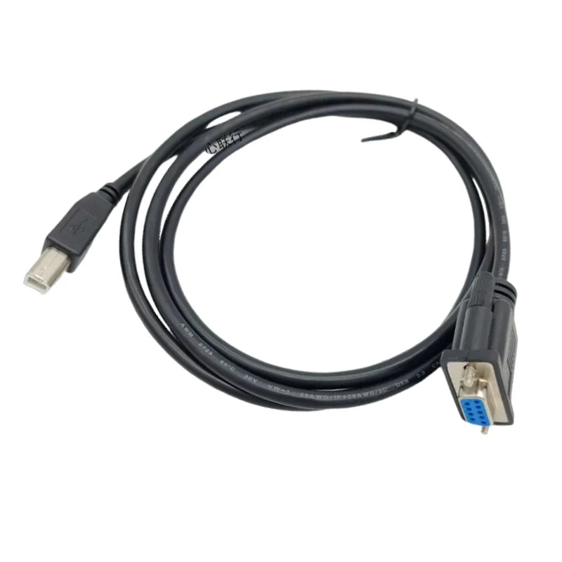 RS232 to USB Printer Port Data Transfer Cord DB9 to USB Type B Port Connector Cable DB9 to USB Square Port Serial Wire 0.3-5M