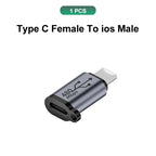 USB C Adapter Type C To Micro To Mini USB Female Converters for IPhone 14 13 Xiaomi Samsung for Lightning Male Charger Adapter