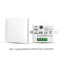 LVGEMSS Smart Wireless Switch RF433 Self-Powered Push Button Wall Panels Remote Controller Light Switch Waterproof Wall Switch