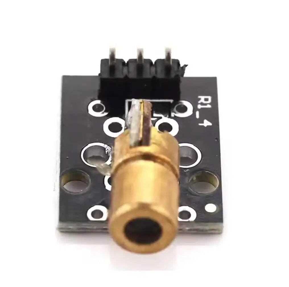 5/10pcs/lot KY-008 650nm Laser sensor Module 6mm 5V 5mW Red Laser Dot Diode Copper Head for Arduino
