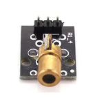 5/10pcs/lot KY-008 650nm Laser sensor Module 6mm 5V 5mW Red Laser Dot Diode Copper Head for Arduino
