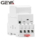 GEYA Din Rail Automatic Modular Household Contactor AC230V 4P 25A 4NO 2NO2NC 3NO1NC 50/60Hz