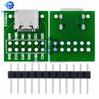 1~10PCS 5‌v 3a USB-C to DIP Breakout Board - Type-C Female Solderable Adapter with 24-pin Header for PCB Prototyping