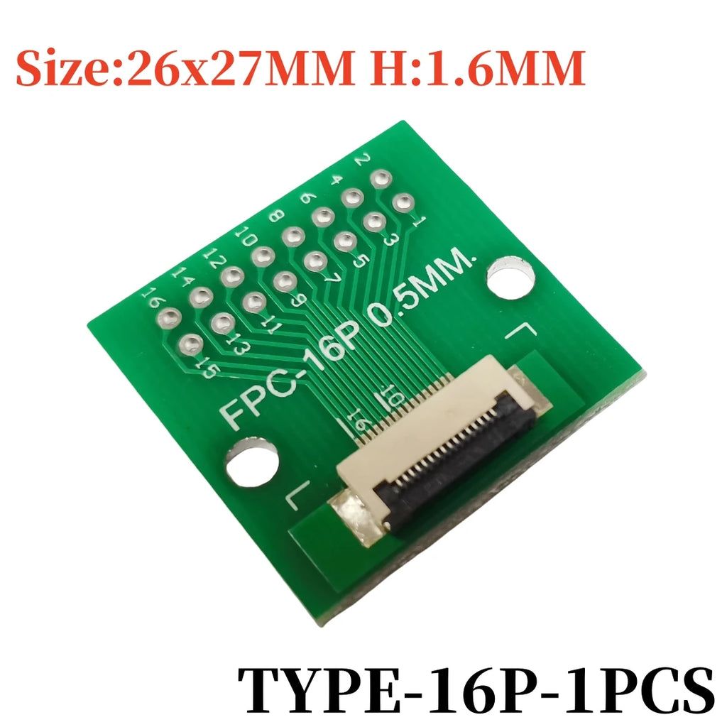 FFC/FPC 0.5MM Adapter Board 4P/6P/8P/10P/12P/14P/15P/16P/18P/20P/22P/24P/26P/30P/32P/34P/36P/40P/42P/45P/50P/60P/64P/68P/80P/96P