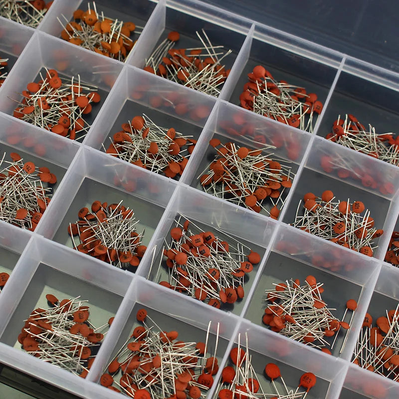 300-960pcs 50V Ceramic Capacitor Kit 2PF-0.1UF Capacitance Electronic Components Package Capacitors Assorted Samples Diy Kit