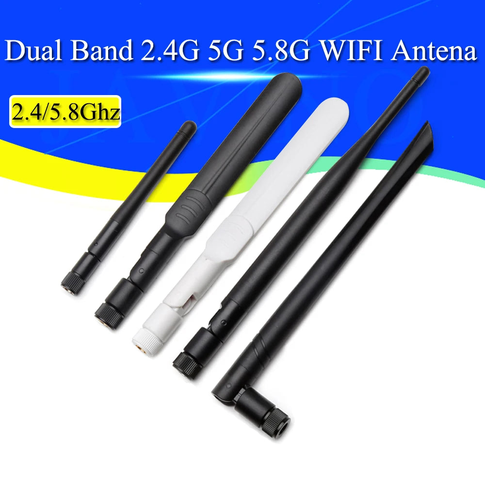1-10Pcs 2.4GHz 5.8Ghz 5G Antenna RPSMA 8dBi wifi Antenna Dual Band 2.4G/5G 5.8G WIFI Antena Aerial SMA Female Wireless Router