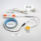 5V 12V 24V LED Dimmable Touch Sensor Switch Penetrating Wood Panel Smart Home Customized Dimmer for Lighting Control