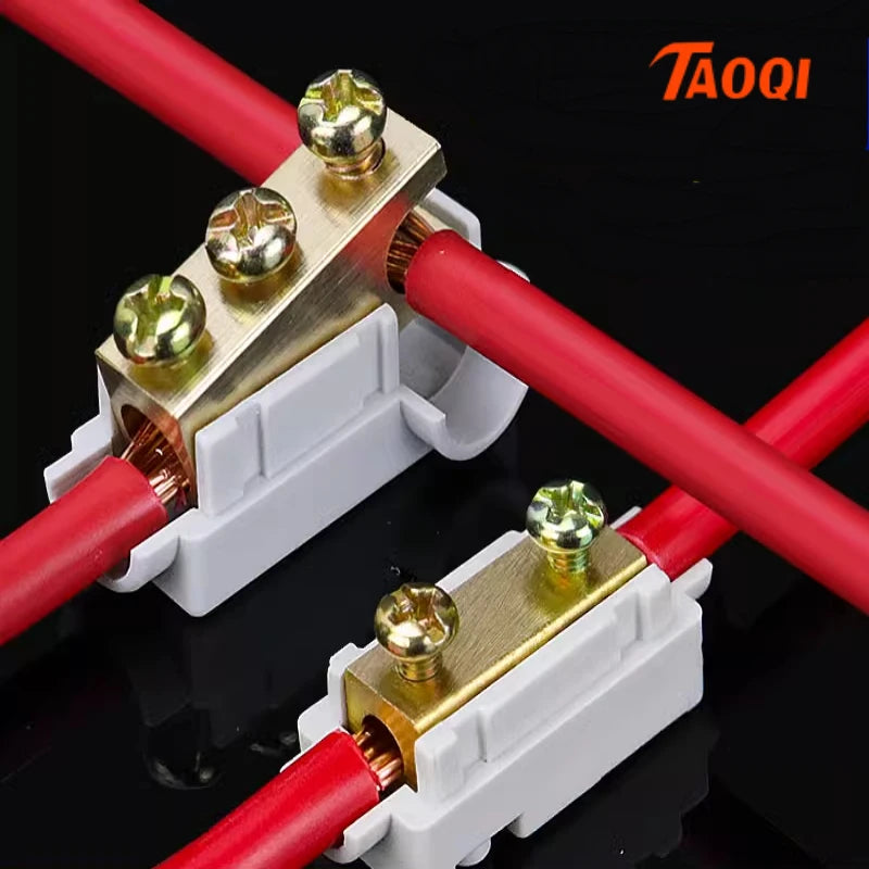 5/10PCS T-type High power branch terminal wire terminal Quick Junction Box Terminal Block Electric Cable CONNECTORS  copper