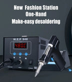 WEP 948D-III 2-IN-1 ESD Safe Desoldering Station With Fast-Heating Desoldering Gun And Soldering Iron High Power WEP 948 Station