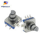 5PCS EC11 Rotary Encoder Code Switch With Push Button30 Position 360 Degree Infinite Rotation SMD 5Pin Plum Shaft