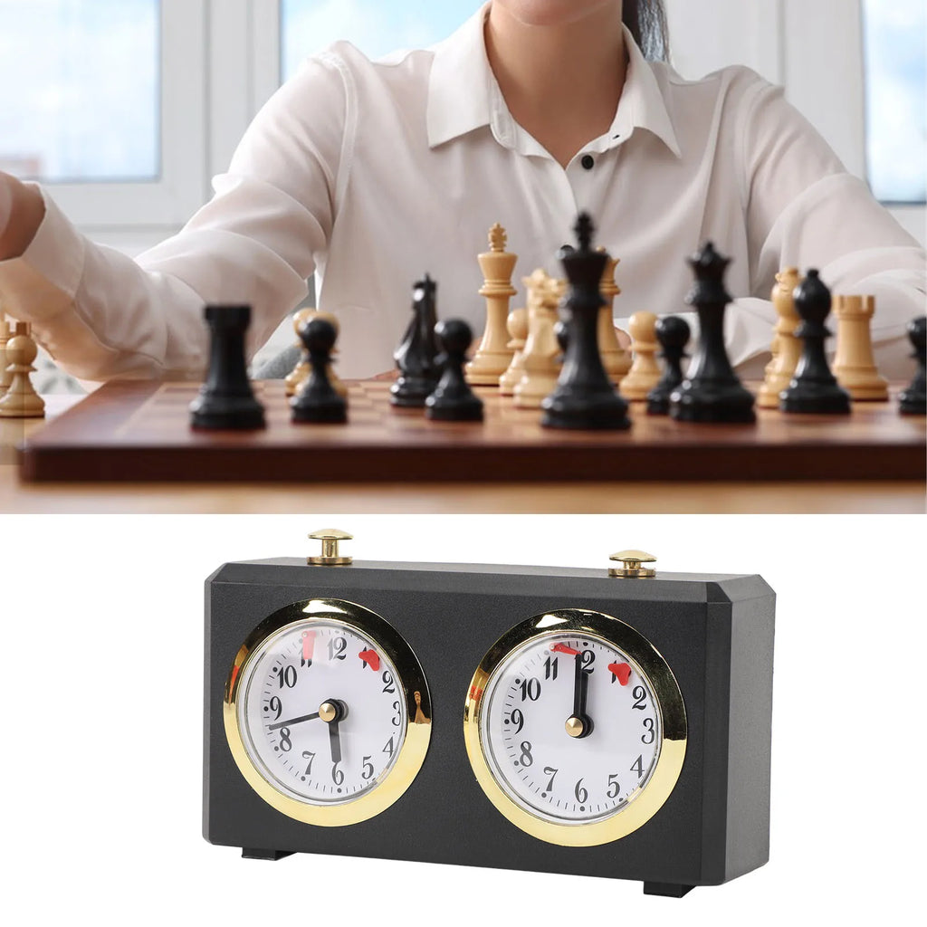 Chess Clock Professional Wind Up Multi Functional Mechanism Portable Large Easy To Read Dials Chinese Chess Mechanical Timer