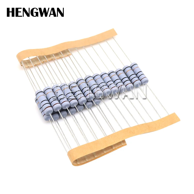 20pcs 2W 5% Wire Wound Resistor Fuse Winding Resistance 0.1R 0.05 0.1 0.22 0.33 0.47 0.5 1 2.2 3 4.7 5.1 6.8 10 22 47 51 100 ohm