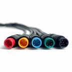 4/10Pcs M8 2 3 4 5 6 Pin Electric Bicycle Butt Joint Plug Waterproof for Ebike Display Cable 25cm Female Male Optional Connector