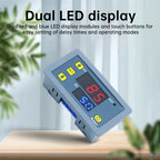 T3230 Delay Timer Relay module DC 12V/DC 24V/AC 110-220V Cyclic Timing Delay Relay 1-Channel Normally Open Relay switch 0-999s