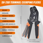 SN-28B Connector Crimping Plier Set 420pcs 2.54mm JST SYP 2Pin Female&Male Red Plug Housing Terminal Kit Pin Way Cable Plug Tool