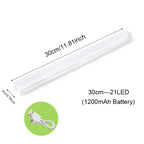 Motion Sensor Light Night Light USB Rechargeable Lamp Cabinet Wardrobe Lamp Staircase Backlight For Kitchen 3colors in one Lamp