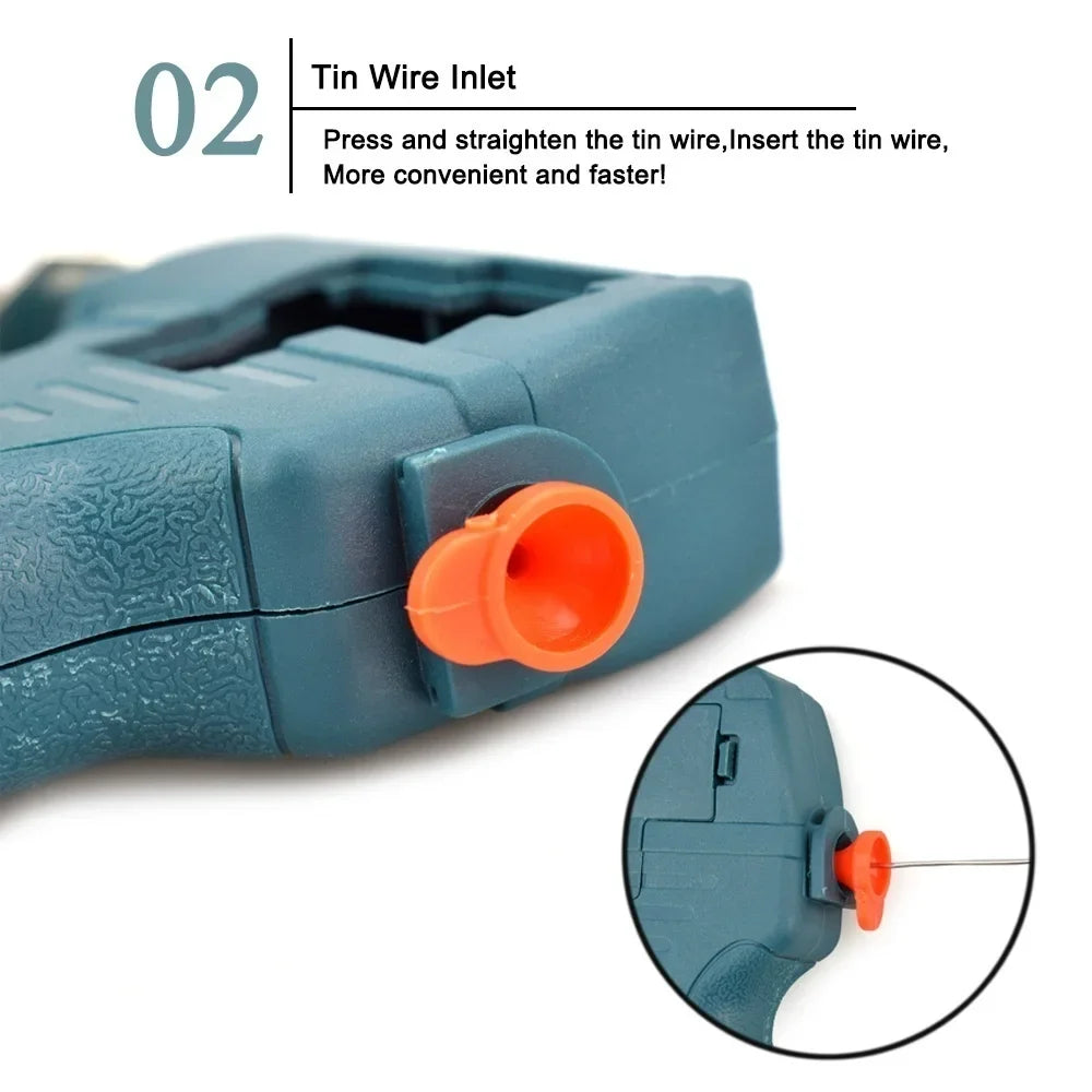 Automatic Soldering Gun 60W Handheld Soldering Iron with Internal Heating Welding Tool Kit Dual Voltage 110V 240V Smart Wire Feed Solder Station Iron Stand for Electronic Circuit Board PCB Repair Great for DIY Electronics Rep