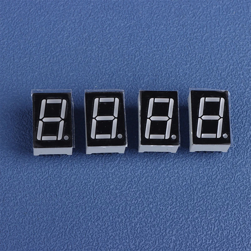 10Pcs 0.56 Inch 10Pins 1 Bit 7 Segment Red LED Digital Display Tube Common Anode Cathode 5161AS 5161BS