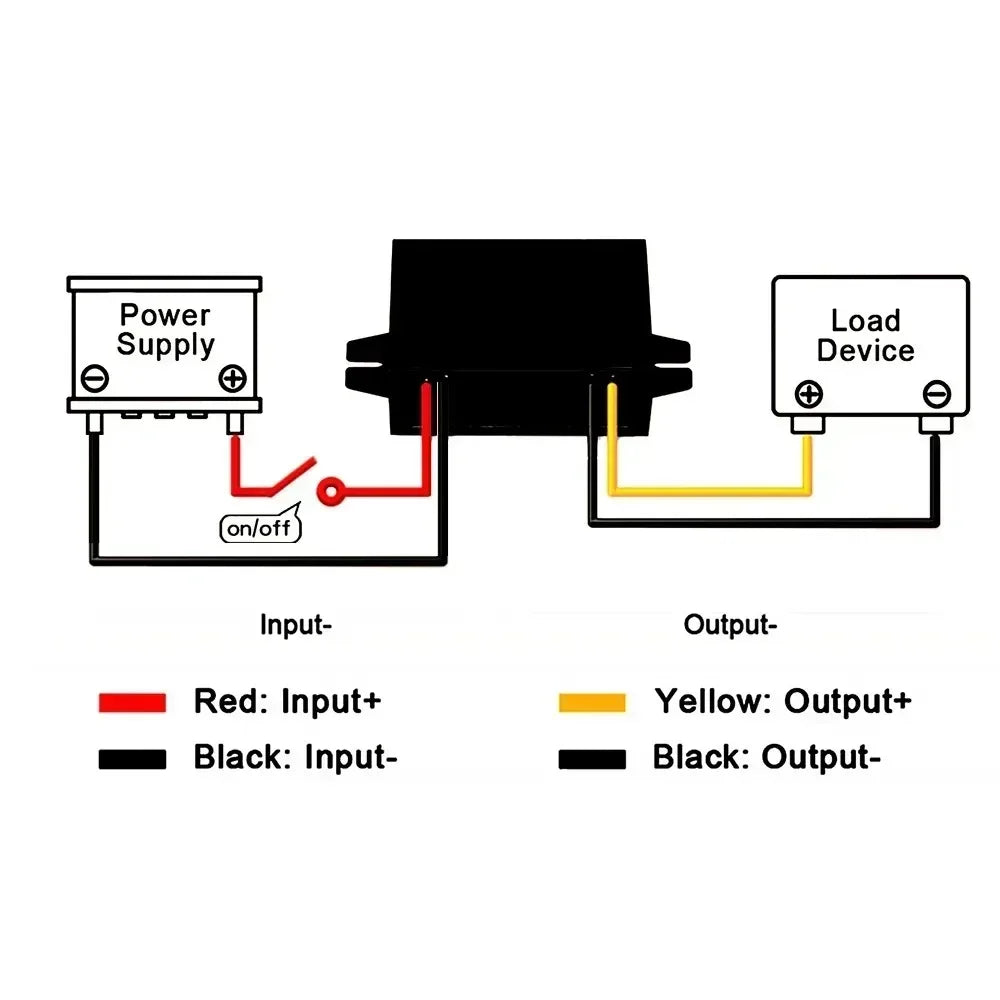 24V 36V 48V 60V to 12V 1A-5A Buck DC Power Converter 60V-12V Step-down Voltage Regulator Transformer Car Truck Boat Supply