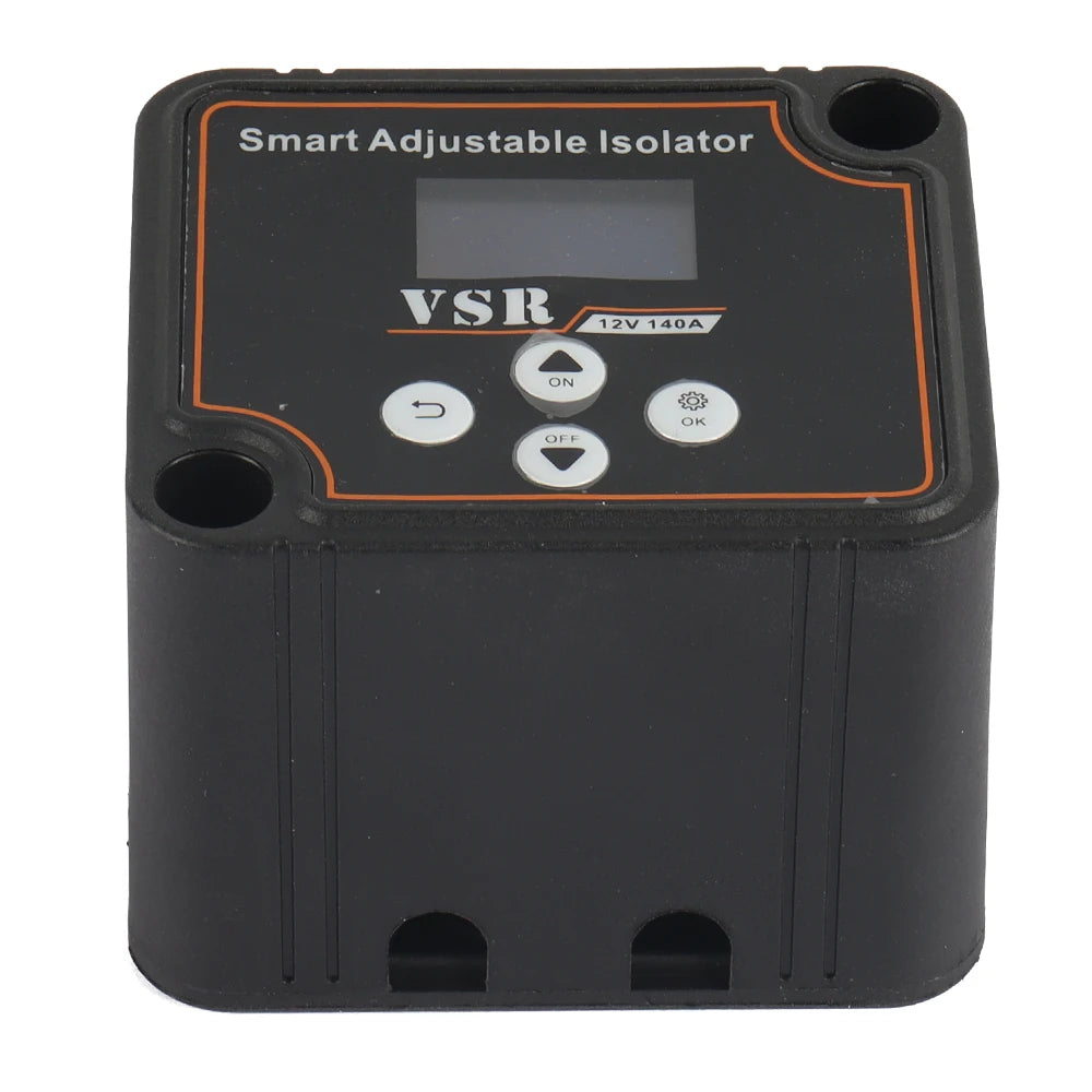 12V 140A Dual Battery Smart Isolator Display VSR Car Relay Voltage Setting Voltage Sensitive for Lithium & Lead-Acid Battery