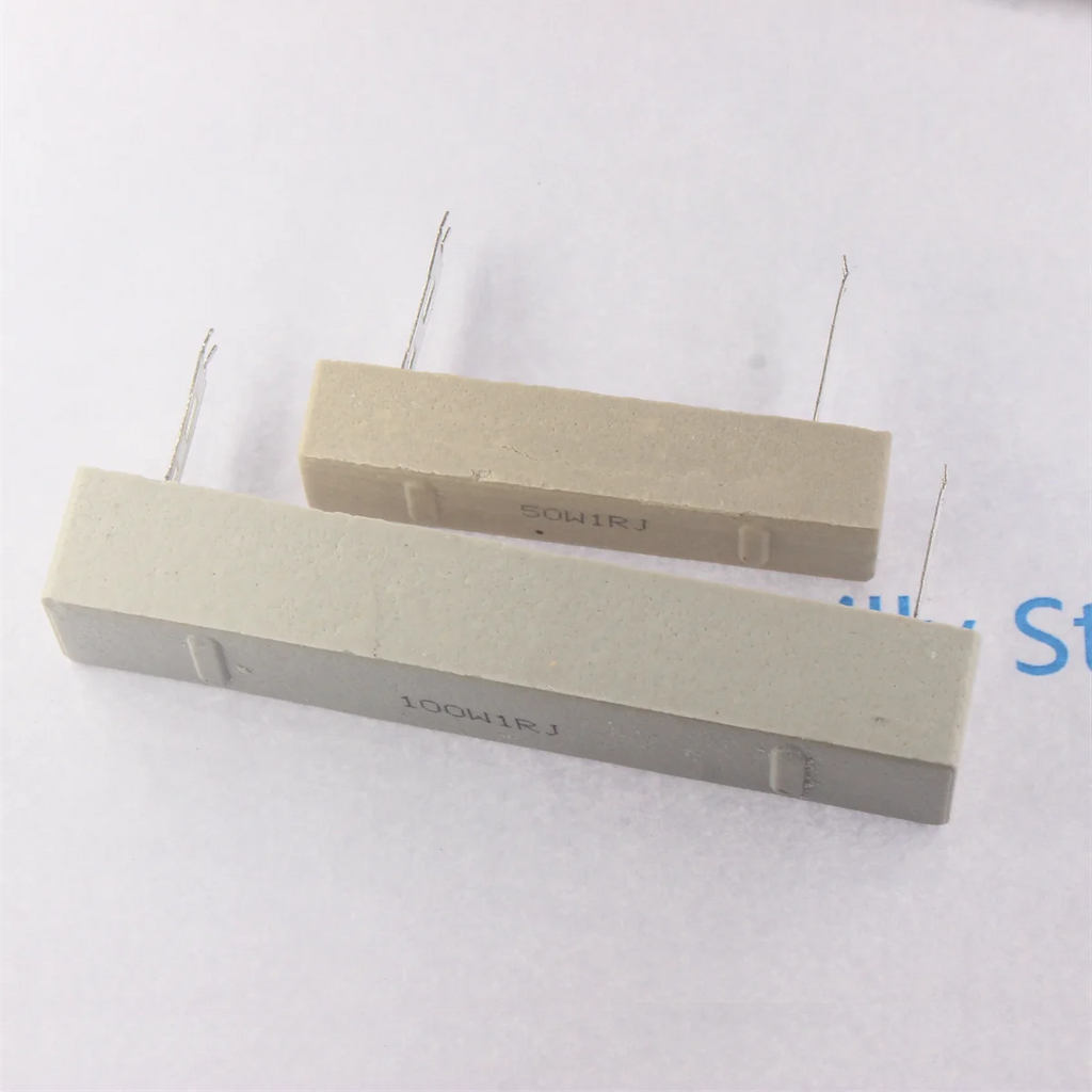 100W 50W Cement Ceramic Resistor Resistance 0.1 0.5 1R 2R 3R 4 5R 6 8 10R 12 15R 25 30 47 50 100R 150 200R 250 300 500R 1K Ohm