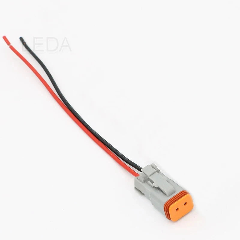 1Pcs DT Waterproof Automotive Connector With 15cm Wiring DT06-2S/DT04-2P 3P 4P 6P 8P 12P Male Female Plug Socket For Automobile