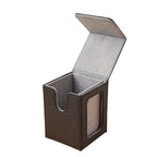 PU Window Collection Box Magnetic Closure Stain-resistant Trading Card Storage Box Moisture-proof with Lid Card Deck Box