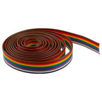 1/5meters/lot Ribbon Cable 10WAY Flat Color Rainbow Ribbon Cable Wire Rainbow Cable 10P Ribbon Cable 28AWG