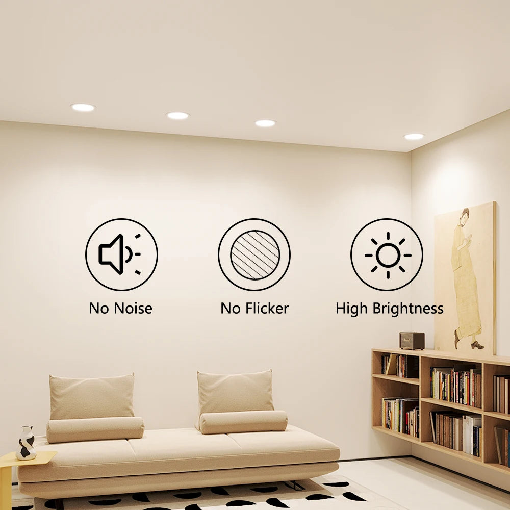 1-10PCS 5W Smart LED Downlight WiFi Ble Ceiling Lamp RGB Lamp APP Remote Control Color Changing Light for Google Alexa Home