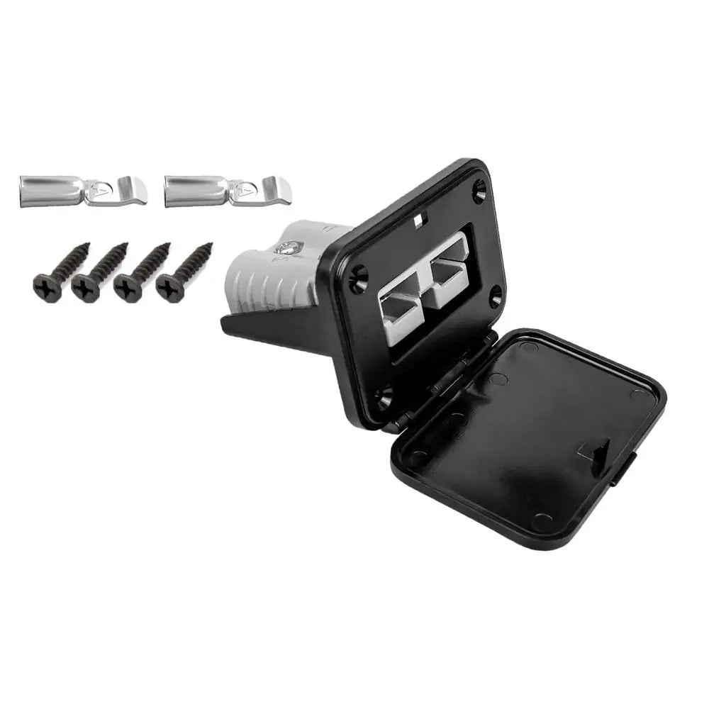 50A Battery Connector Quick Disconnect Fireproof Plug Mount Panel Waterproof Flush Mount Bracket for Anderson SB50 Series