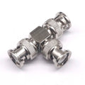 BNC-JKK BNC one male two All copper radio frequency coaxial monitoring adapter female two female one male three-way head
