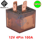 10PCS Waterproof Automotive Relay 12V 100A 5Pin SPDT Car Control Device Car Relays DC 24V 48V High Capacity 100A Switching