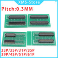 FFC/FPC 0.3MM extension connector socket lvds LCD screen cable extension plate 0.3MM spacing 23/25/31/35/39/45/51/61