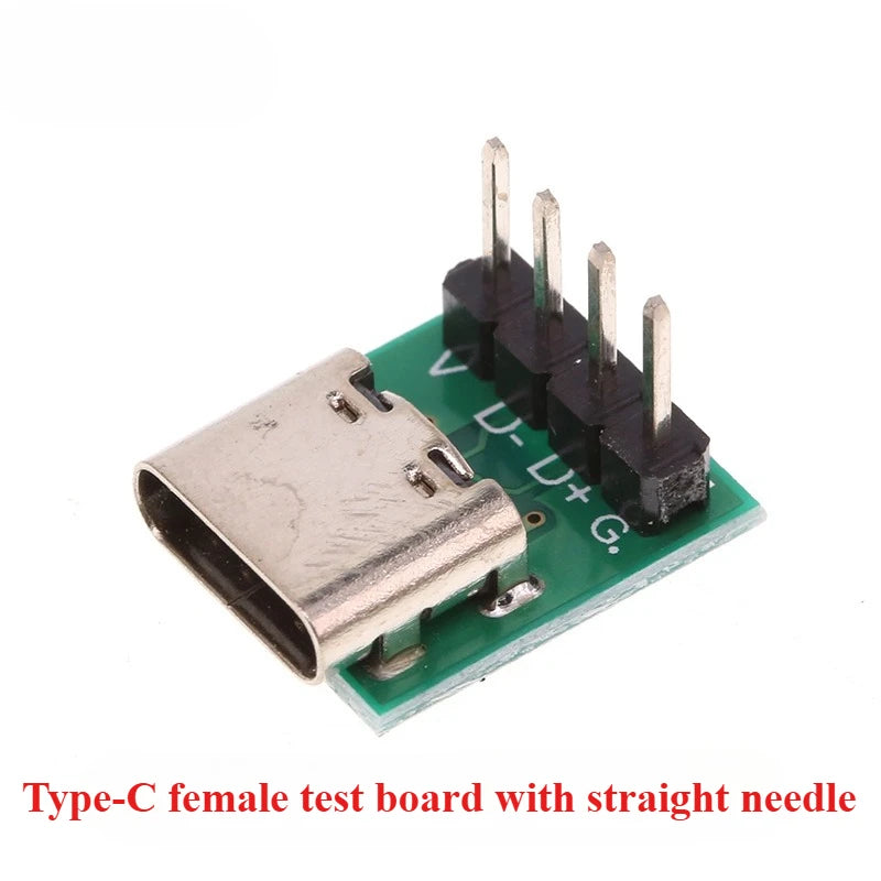 1/5/10Pcs TYPE C USB 3.1 Type C Connector 16 Pin Test PCB Board Plate Adapter Socket For Data Line Wire Cable Transfer