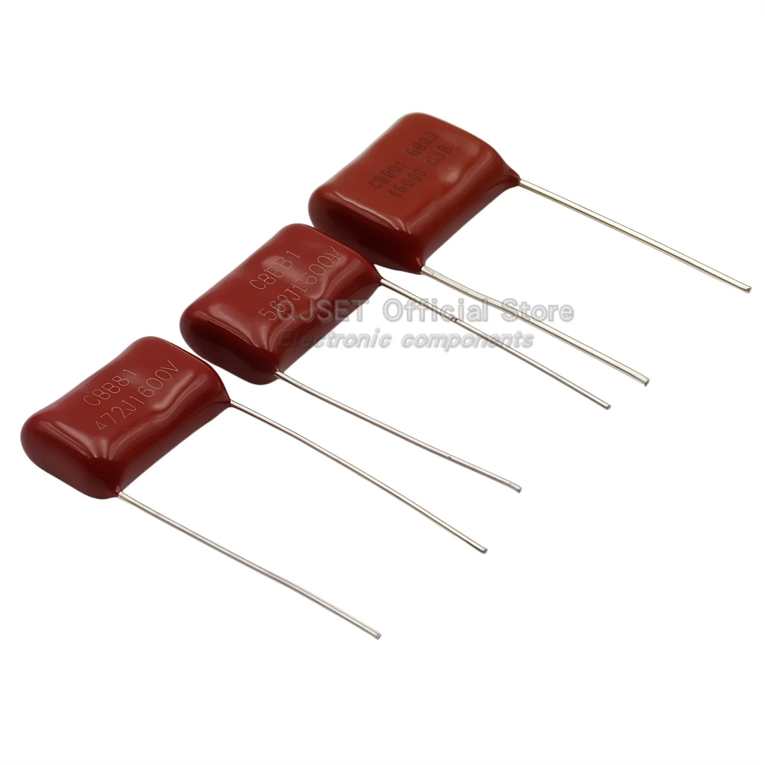 10Pcs CBB81 Metallized Polypropylene Film Capacitors High-Voltage 1.6 kV 1600 V 102j 104j 153 222 332 334 472 474 562 682J 0.1uf