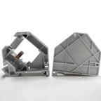 Housing Din-Rail Mounting RJ45 Keystone Jack Holder For Module Labeling Field Earth Spring IP20 Dust-Proof Laptop Box