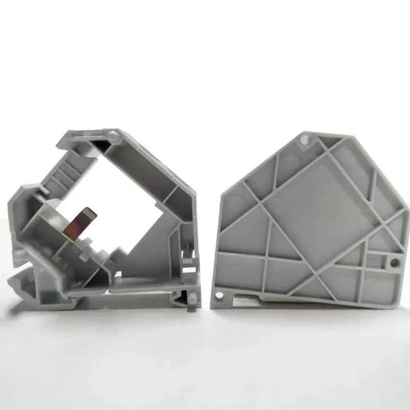 Housing Din-Rail Mounting RJ45 Keystone Jack Holder For Module Labeling Field Earth Spring IP20 Dust-Proof Laptop Box
