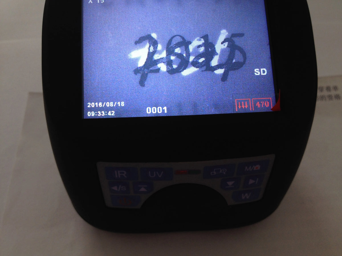 HS3B Document Detector 60 X IR(850nm 940nm)  UVA(365nm) UVC(254nm)  White  Blue(470nm)  Laser(ATK)