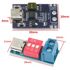 @*PD Trigger Module Type-C 5/9/12/15/20V Adjustable Fast Charging Decoy Board for DIY Electronics Projects