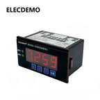 DC Digital Voltmeter Ammeter Panel Meter with Upper/Lower Limit Alarm, RS485 Modbus RTU, Relay Output Control, LED Display Kit