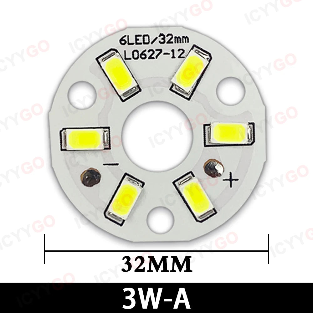 1PCS High Bright LED Light Board 2W 3W 5W 7W 9W 12W 15W 20MM - 100MM SMD 5730 For DIY Bulb Circular Transformation Light Source