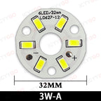 1PCS High Bright LED Light Board 2W 3W 5W 7W 9W 12W 15W 20MM - 100MM SMD 5730 For DIY Bulb Circular Transformation Light Source