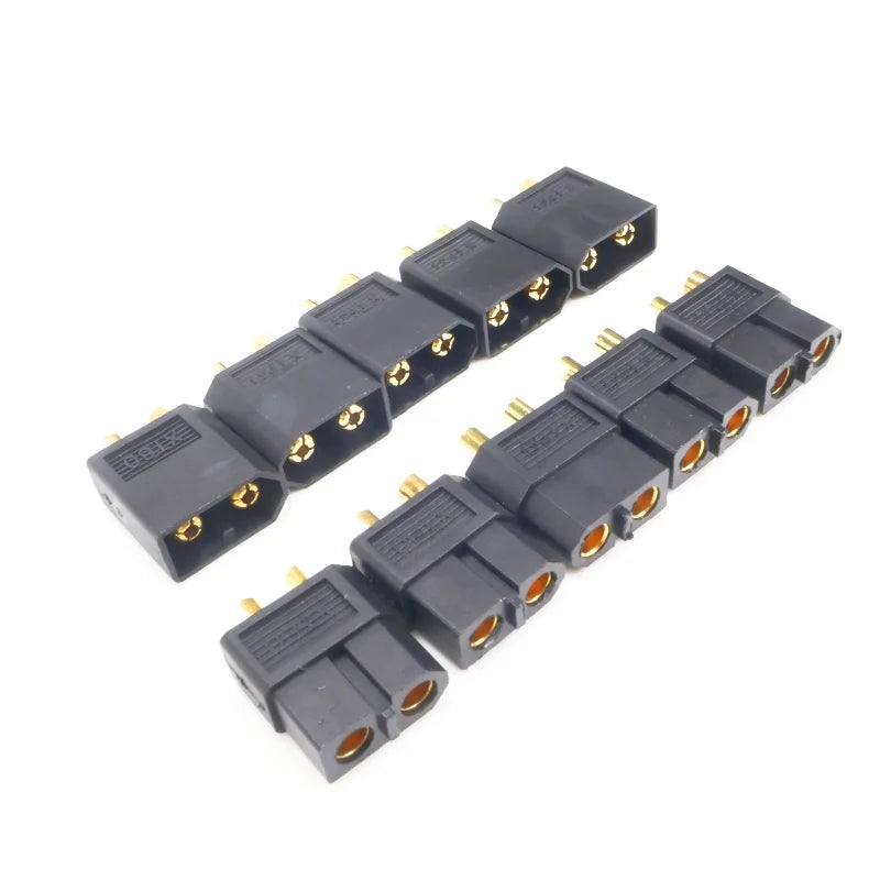 10 pcs Black XT60 XT30 XT90 Male Female Bullet Plugs Connectors for RC Lipo Battery Drone Airplane Spare Parts