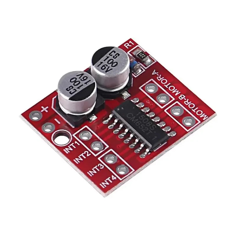 1-100pcs Mini L298N DC Motor Driver, MX1508 Mini Dual Channel 1.5A 2 Way PWM Speed Controller Dual H-Bridge Replace Stepper