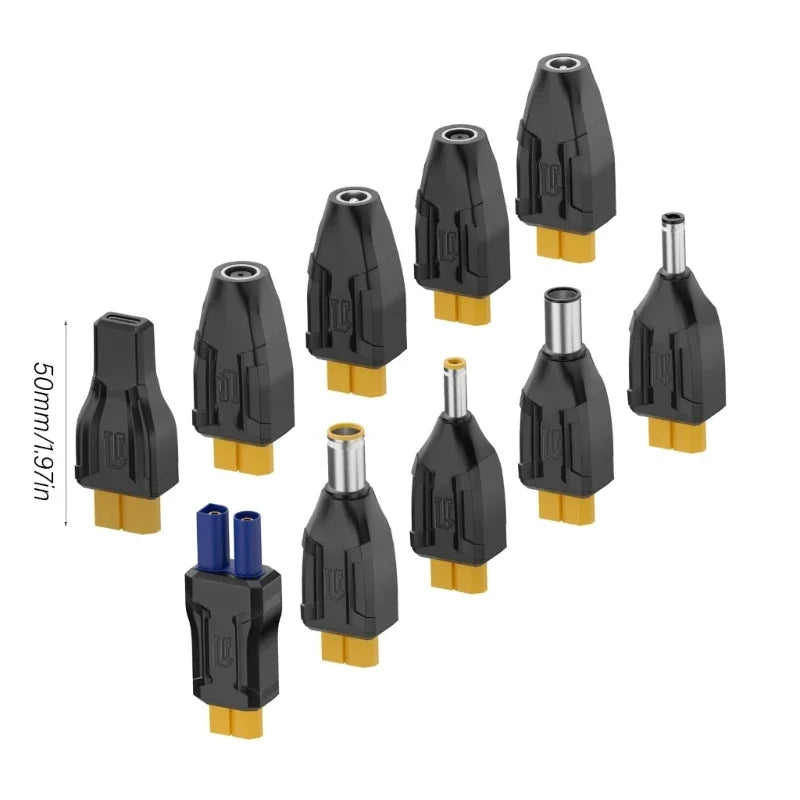XT60 Male Female to EC5 Female Plug Type-c DC Male Female No Wire Connector Plug Adapter 55*25 5521 7406 7909 to XT60 Connector