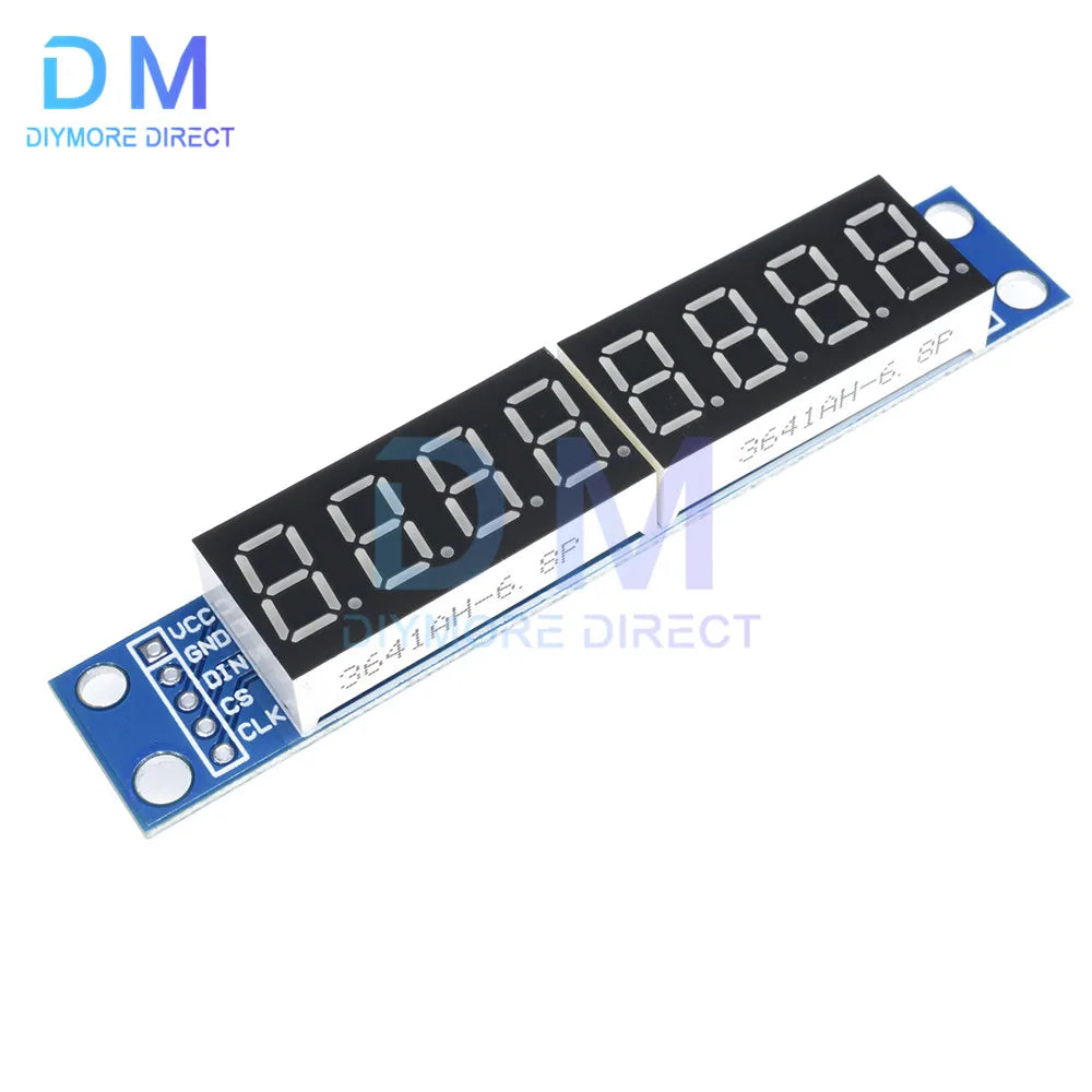 8 Digit Bit MAX7219 Digital Tube Display Module Board 7 Segment Digital LED Display for 3.3V 5V STC51/AVR/STM32
