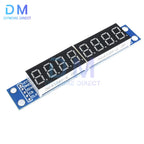 8 Digit Bit MAX7219 Digital Tube Display Module Board 7 Segment Digital LED Display for 3.3V 5V STC51/AVR/STM32