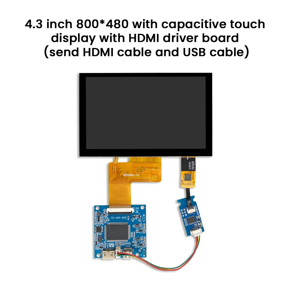 4.3 Inch TFT LCD Display 480*272 RGB IPS Full View 40PIN ESP32-S3 HDMI Driver ST7625 NV3047 Capacitive Resistance Touch Screen