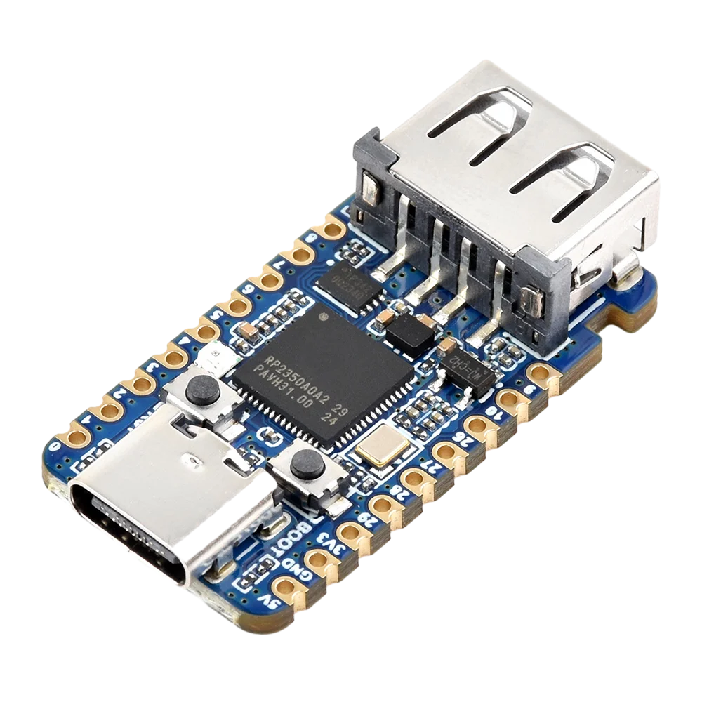 RP2350A Mini Development Board Dual Core Dual Architecture Microcontroller Type C USB 2.0 GPIO Pins Embedded Applications
