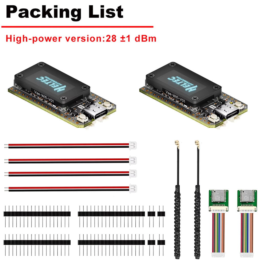 2PCS Heltec V4 LoRa32 ESP32-S3 SX1262 LoRaWAN 868MHz Development Board With 0.96 Inch OLED WiFi & BLE Mesh Network for IoT
